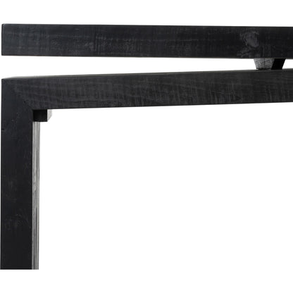 Matthes Large Console Table by Four Hands. Made from solid reclaimed pine in a modern style.