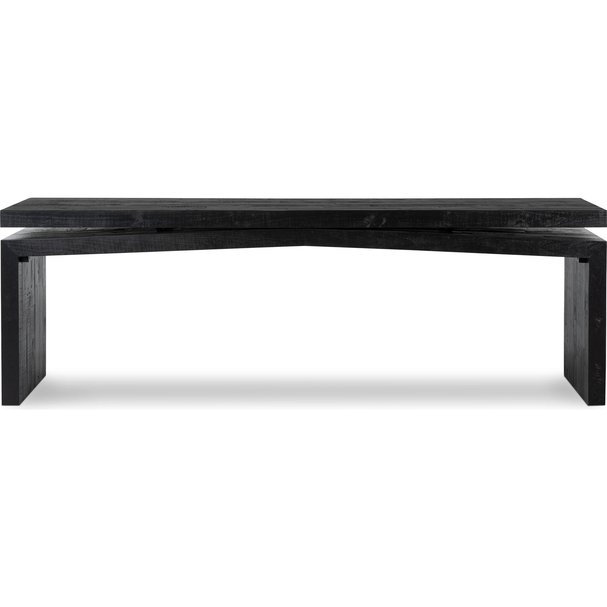 Matthes Large Console Table by Four Hands. Made from solid reclaimed pine in a modern style.