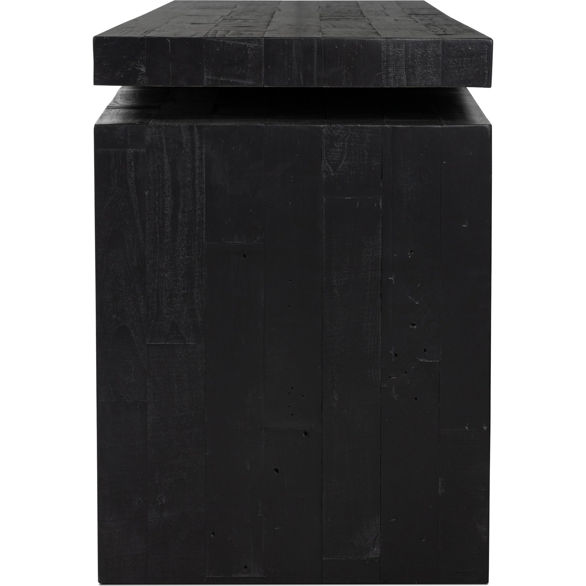 Matthes Large Console Table by Four Hands. Made from solid reclaimed pine in a modern style.