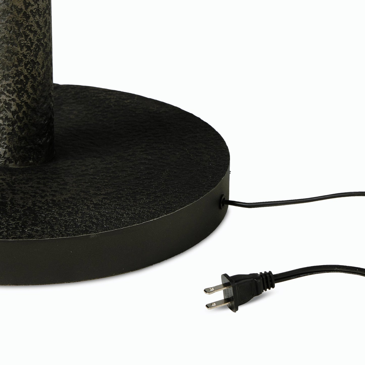 006 SI-2158156 | Closeup | Fernando Floor Lamp by Four Hands in forged black. Made from aluminum, thermoplastic in a modern style.
