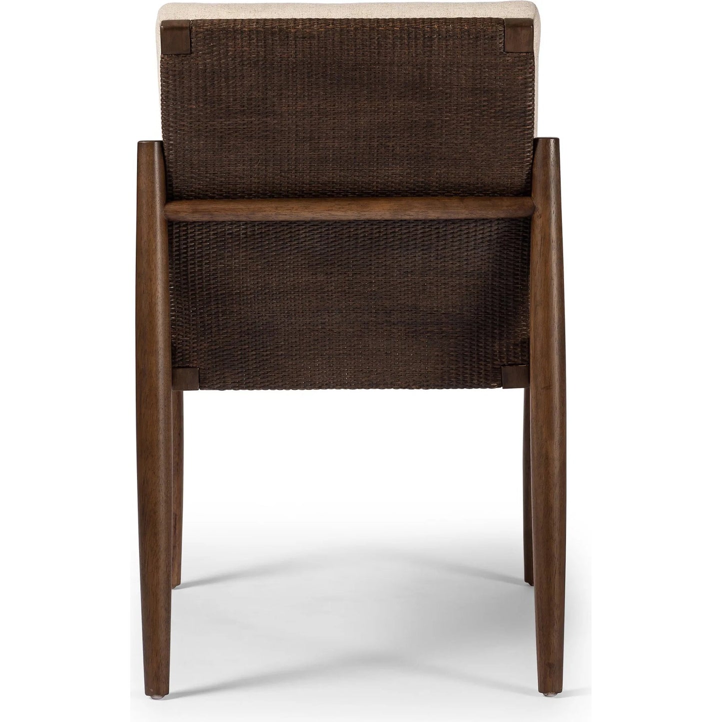 006 SI-2257090 | Additional Silo | Costera Dining Chair by Four Hands in antwerp natural, almond, vintage cross woven cane. Made from 39% linen, 35% cotton, 26% polyester, solid parawood, cane in a transitional style.