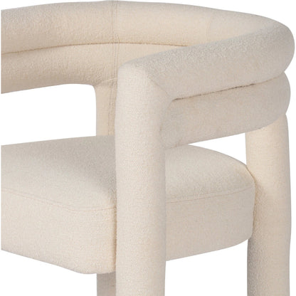Tacova Bar Stool by Four Hands in florence cream, antique brass. Made from 100% polyester, iron in a modern style.