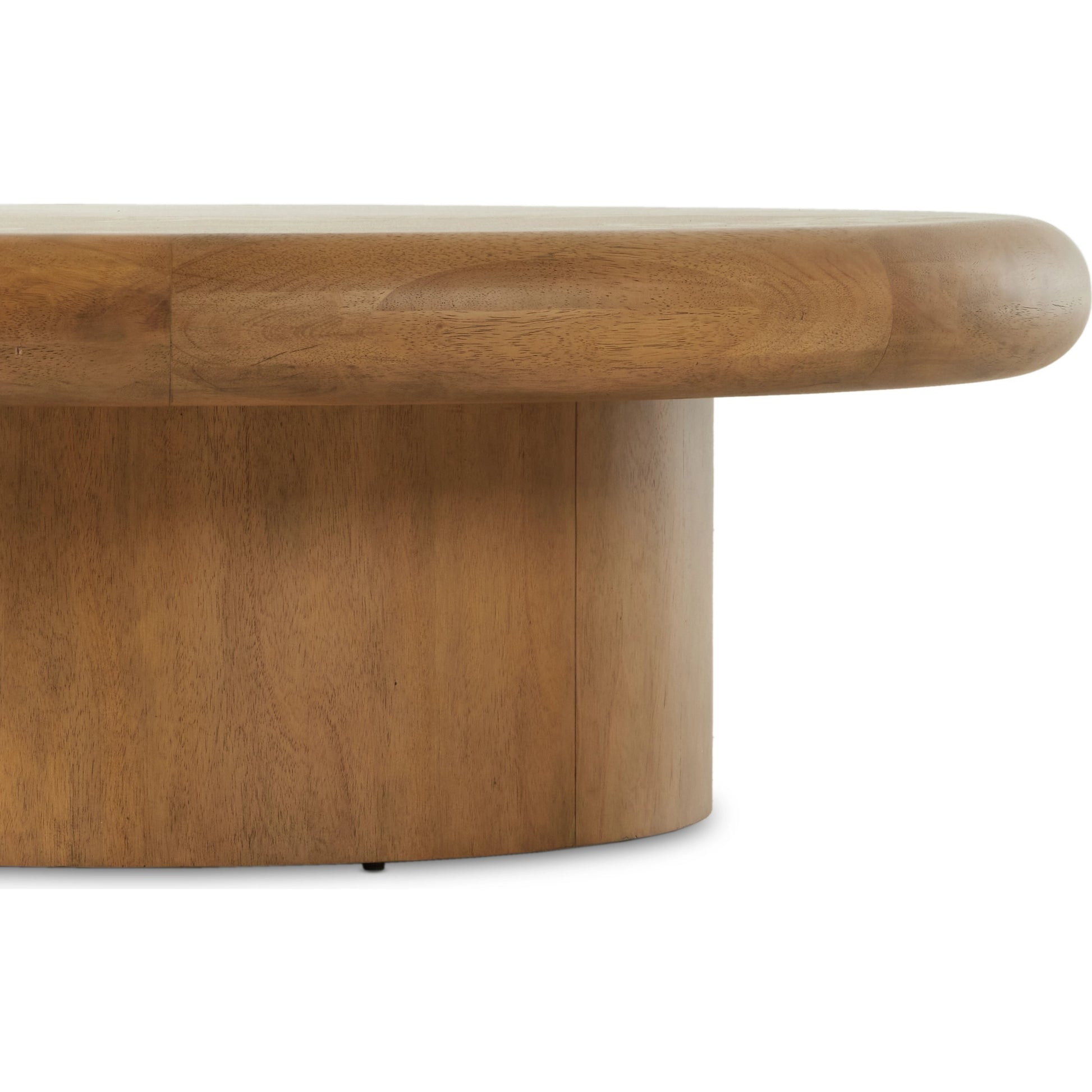 Zach Large Coffee Table by Four Hands in burnished parawood. Made from rubberwood veneer, solid parawood in a modern style.