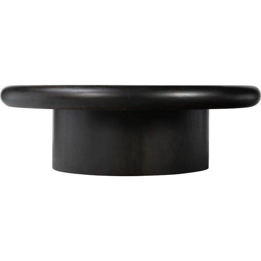 Zach Large Coffee Table by Four Hands. Made from rubberwood veneer, solid parawood in a modern style.