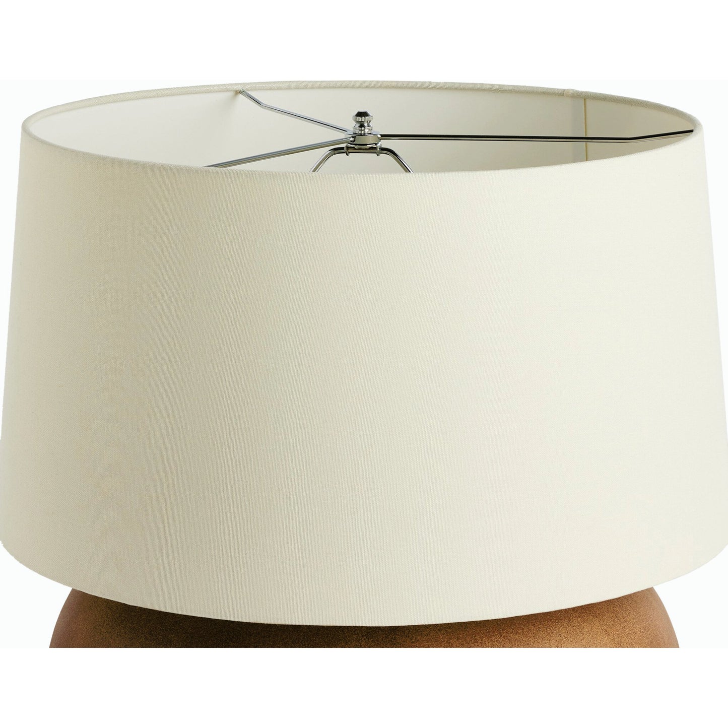 003 SI-2158262 | Closeup | Kragen Table Lamp by Four Hands. Made from ceramic, 65% polyester, 35% flax/linen in a modern style.