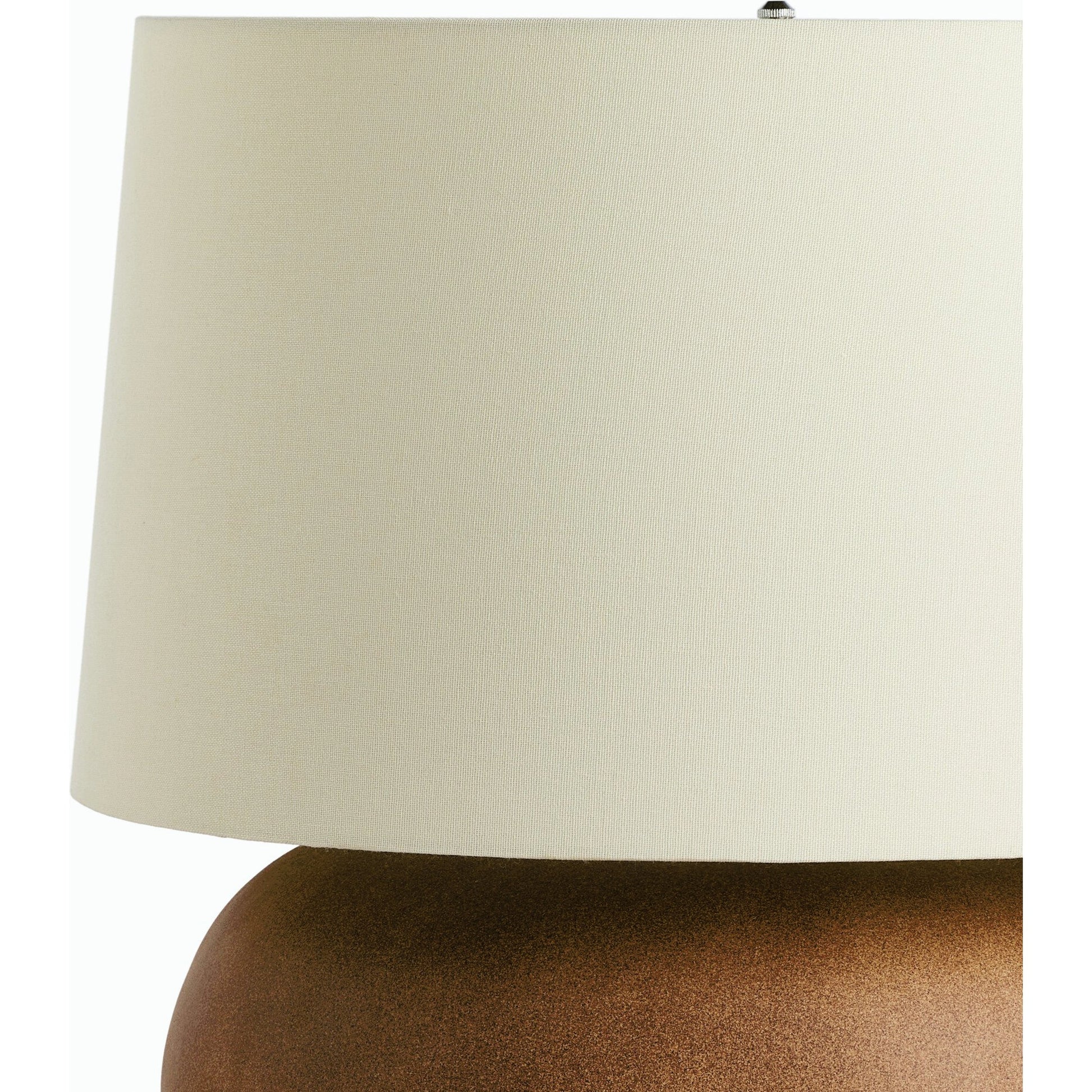 Kragen Table Lamp by Four Hands. Made from ceramic, 65% polyester, 35% flax/linen in a modern style.