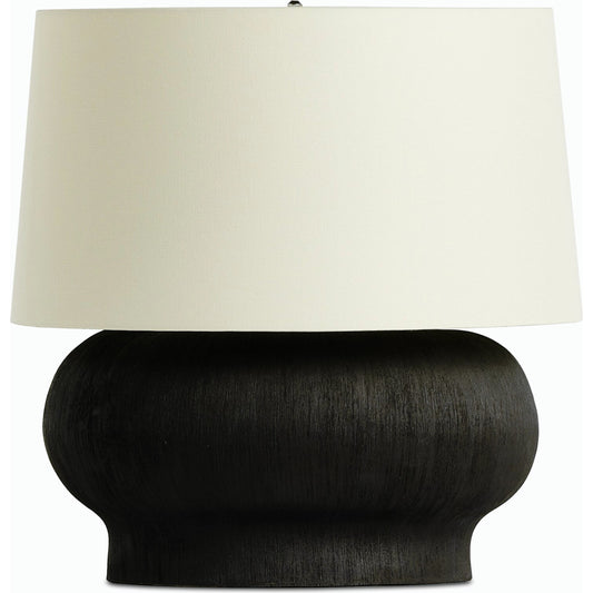 Kragen Table Lamp by Four Hands. Made from ceramic, 65% polyester, 35% flax/linen in a modern style.