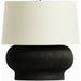 Kragen Table Lamp by Four Hands. Made from ceramic, 65% polyester, 35% flax/linen in a modern style.