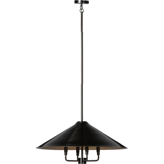 Siriano Chandelier by Four Hands in oil-rubbed bronze, antique brass. Made from iron, thermoplastic in a modern style.