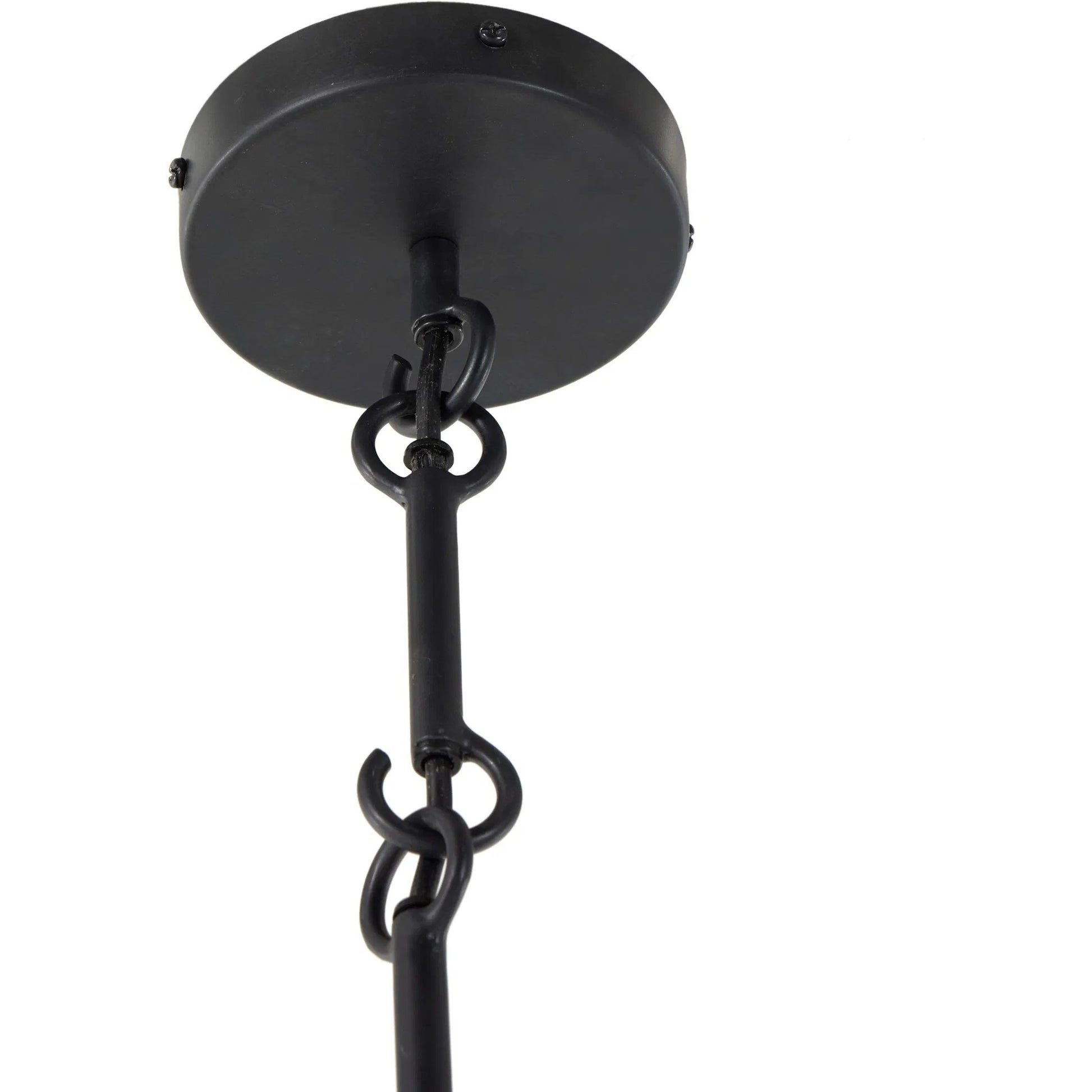 Grazia Small Pendant by Four Hands in matte white plaster, antiqued iron. Made from iron in a modern style.