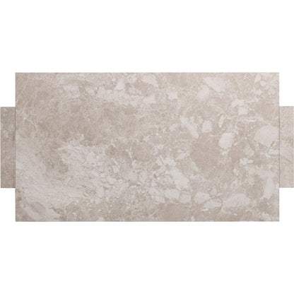 Romano Coffee Table by Four Hands in desert taupe marble. Made from solid marble, engineered hardwood in a modern style.