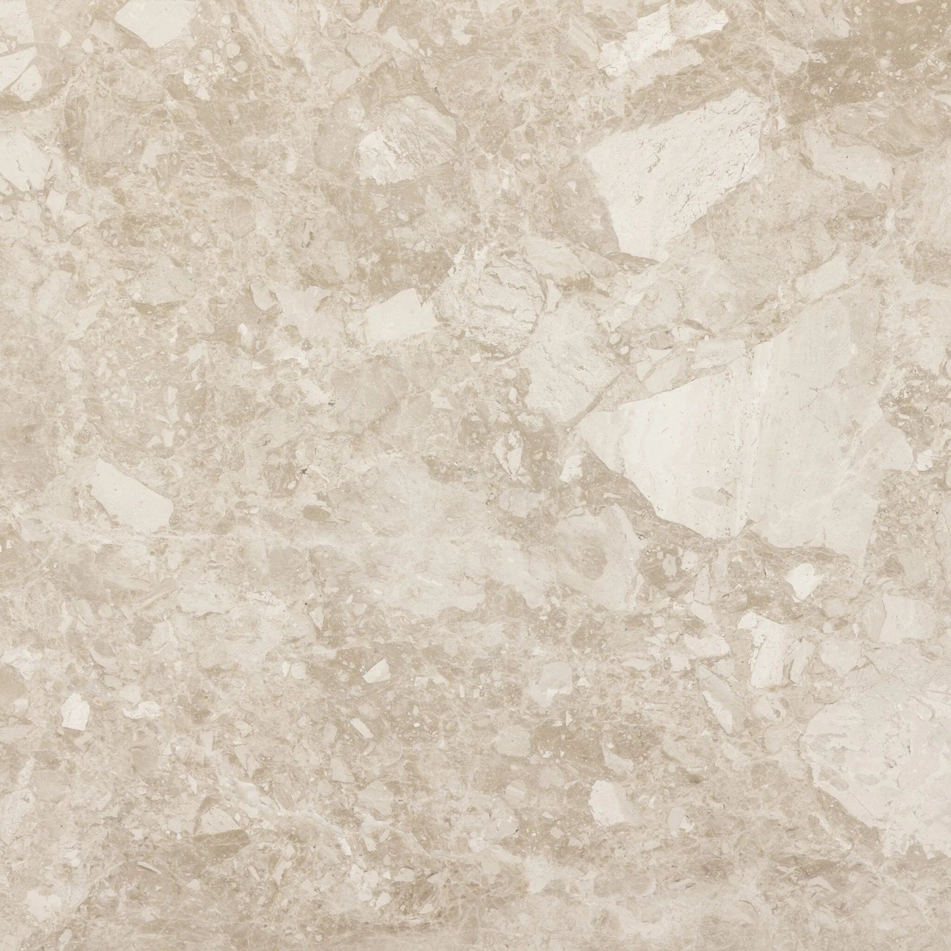 Romano Console Table by Four Hands in desert taupe marble. Made from solid marble in a modern style.