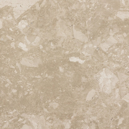 Romano End Table by Four Hands in desert taupe marble. Made from solid marble in a modern style.
