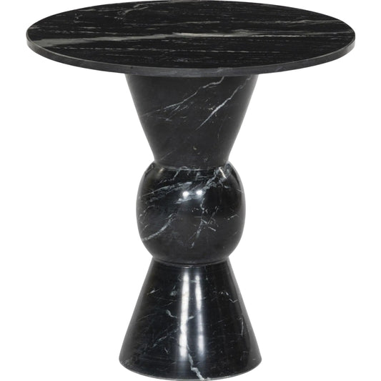 Fox End Table by Four Hands. Made from solid marble, engineered hardwood in a modern style.