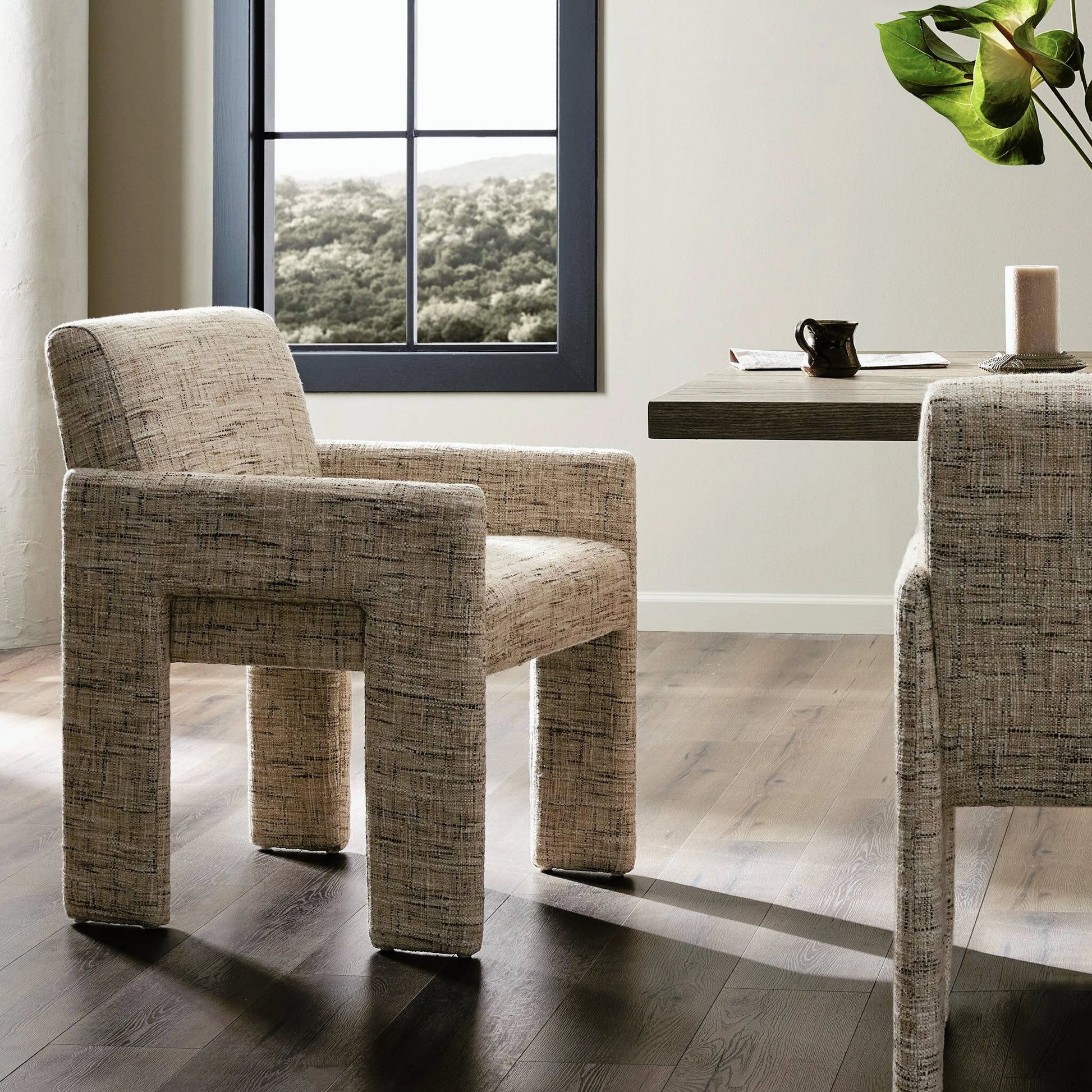 Amur Dining Armchair by Four Hands. Made from unique in a modern style.