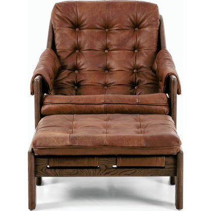 Halston Chair with Ottoman by Four Hands. Made from unique in a modern style.