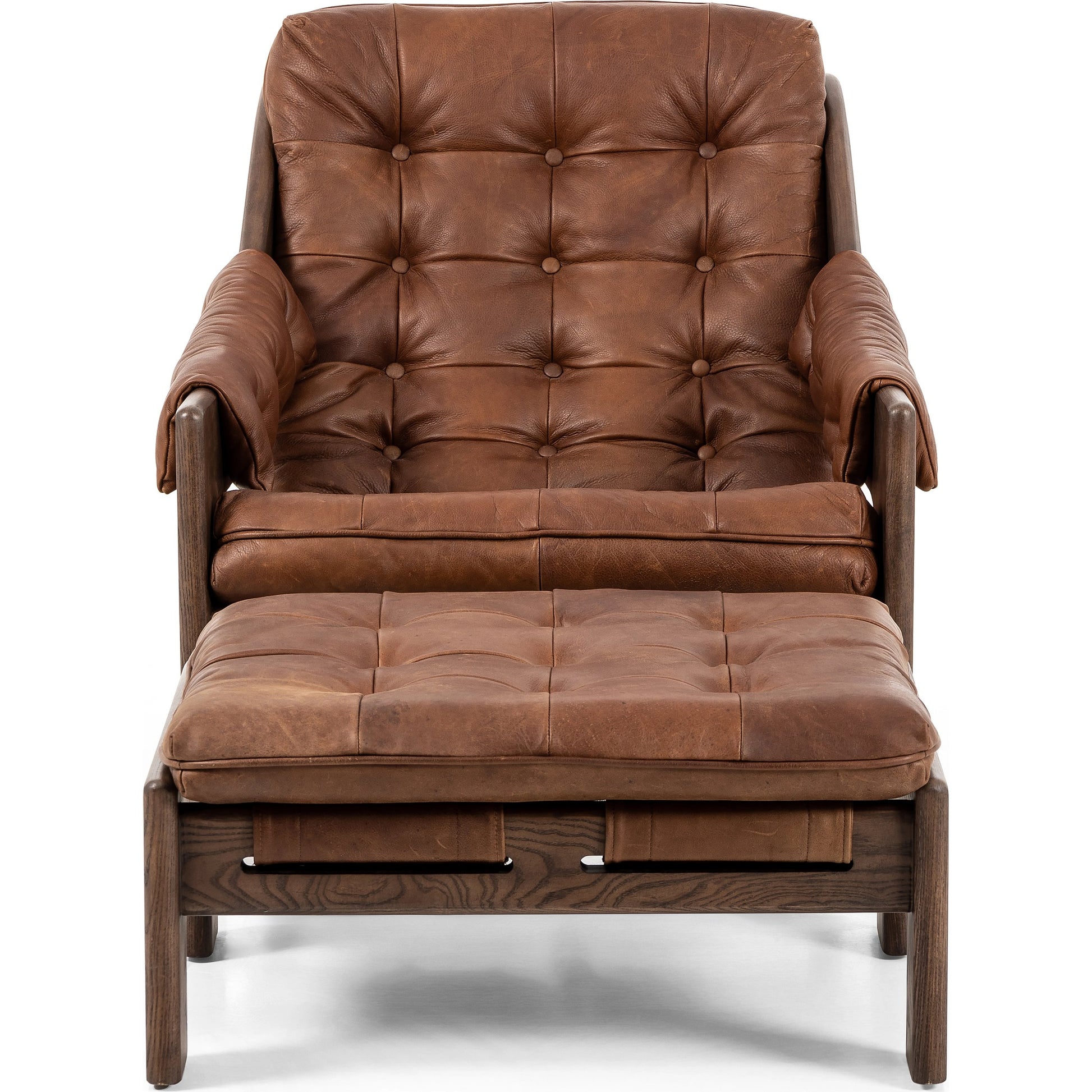 Halston Chair with Ottoman by Four Hands. Made from unique in a modern style.
