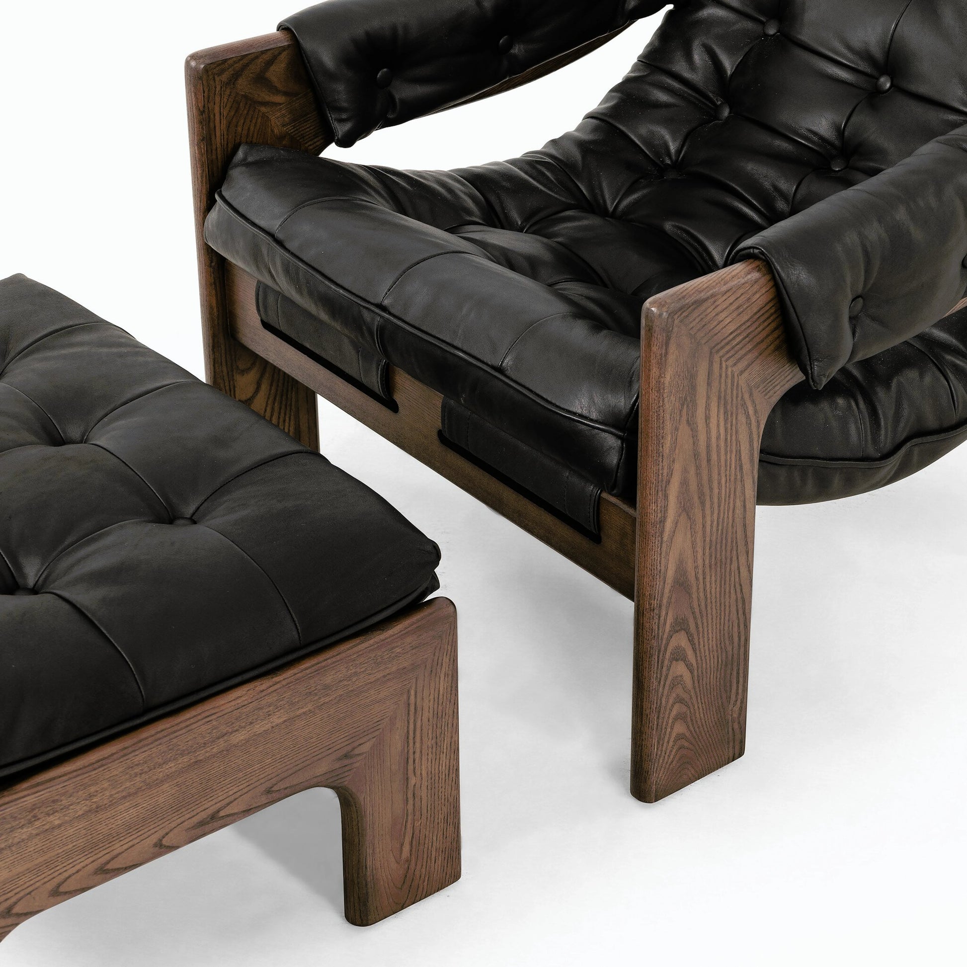 Halston Chair with Ottoman by Four Hands. Made from unique in a modern style.