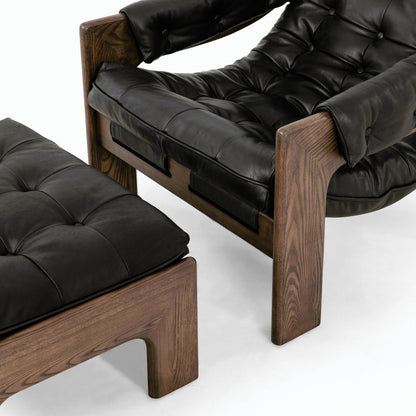 Halston Chair with Ottoman by Four Hands. Made from unique in a modern style.