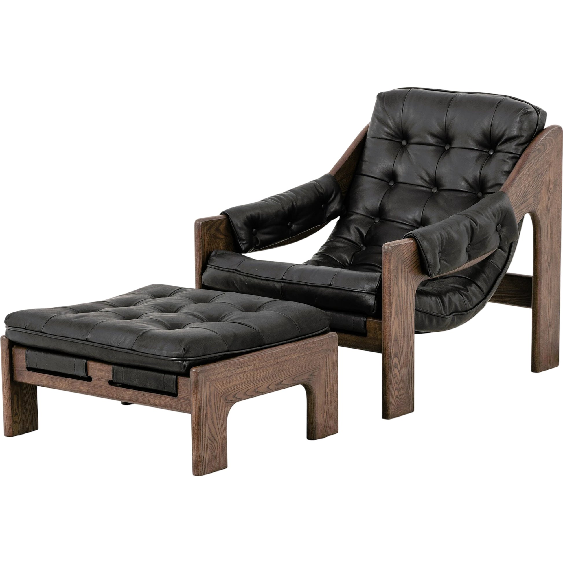 Halston Chair with Ottoman by Four Hands. Made from unique in a modern style.