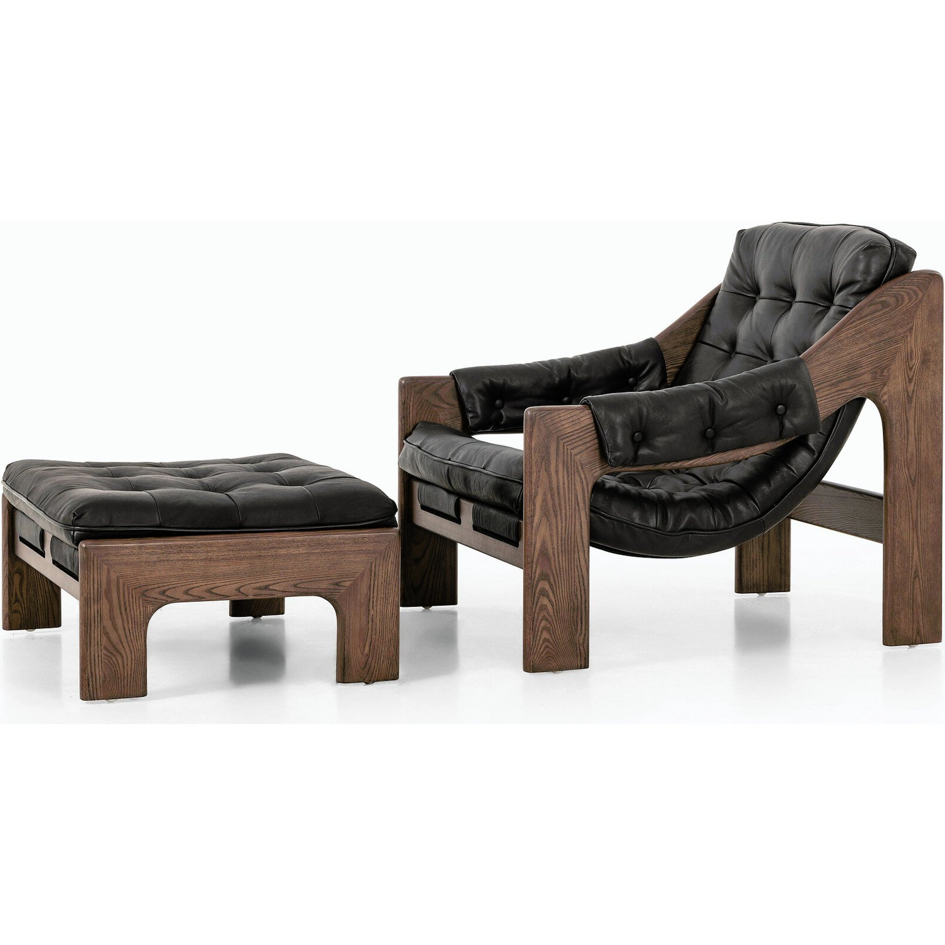 Halston Chair with Ottoman by Four Hands. Made from unique in a modern style.