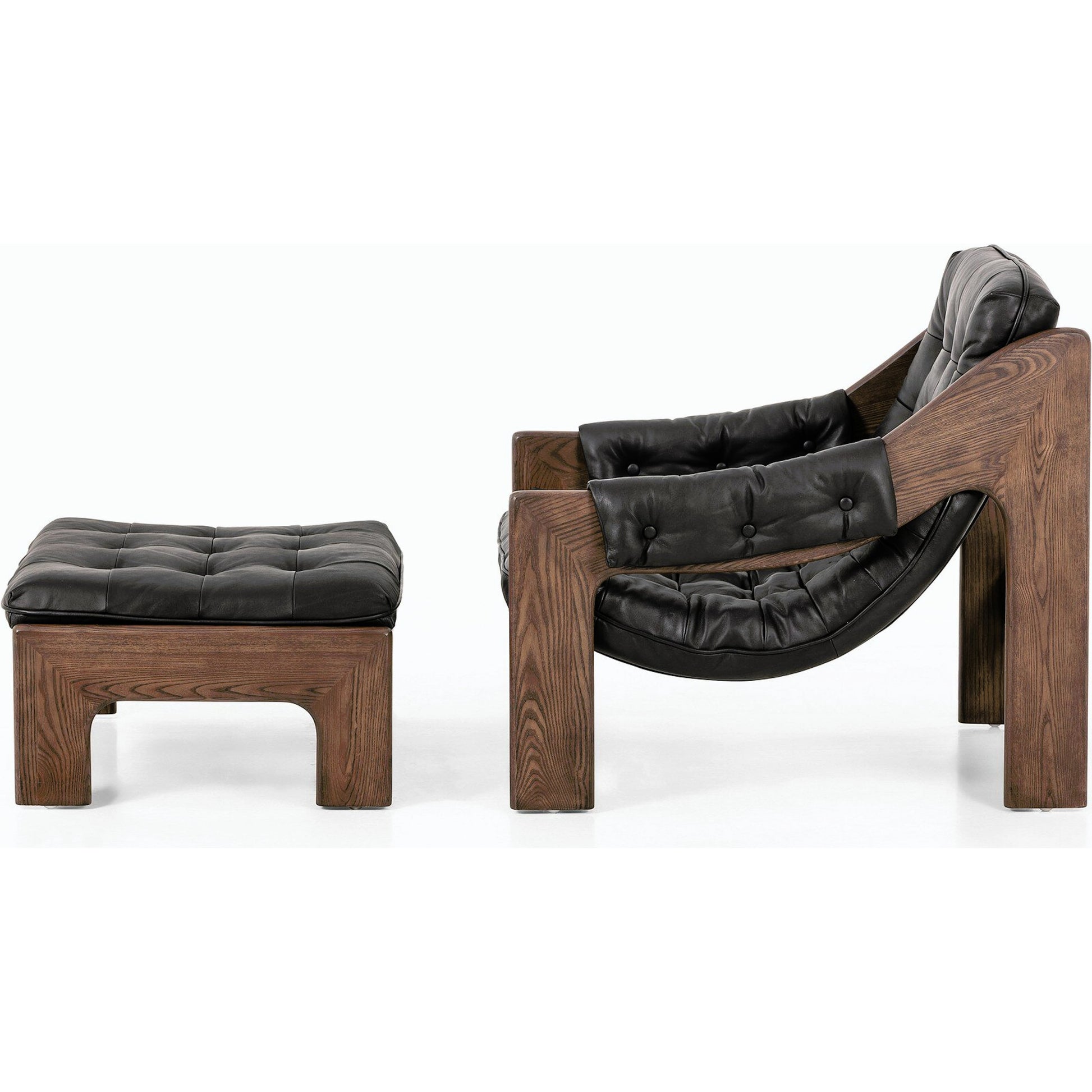 Halston Chair with Ottoman by Four Hands. Made from unique in a modern style.