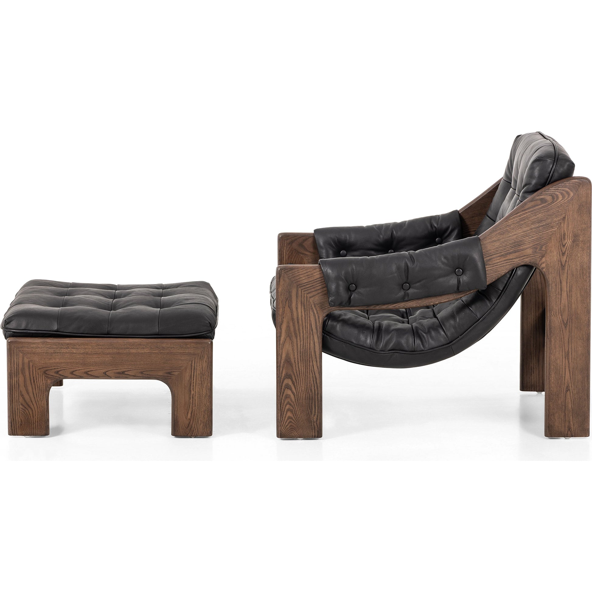 Halston Chair with Ottoman by Four Hands. Made from unique in a modern style.