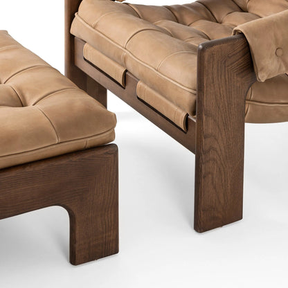 Halston Chair with Ottoman by Four Hands. Made from unique in a modern style.