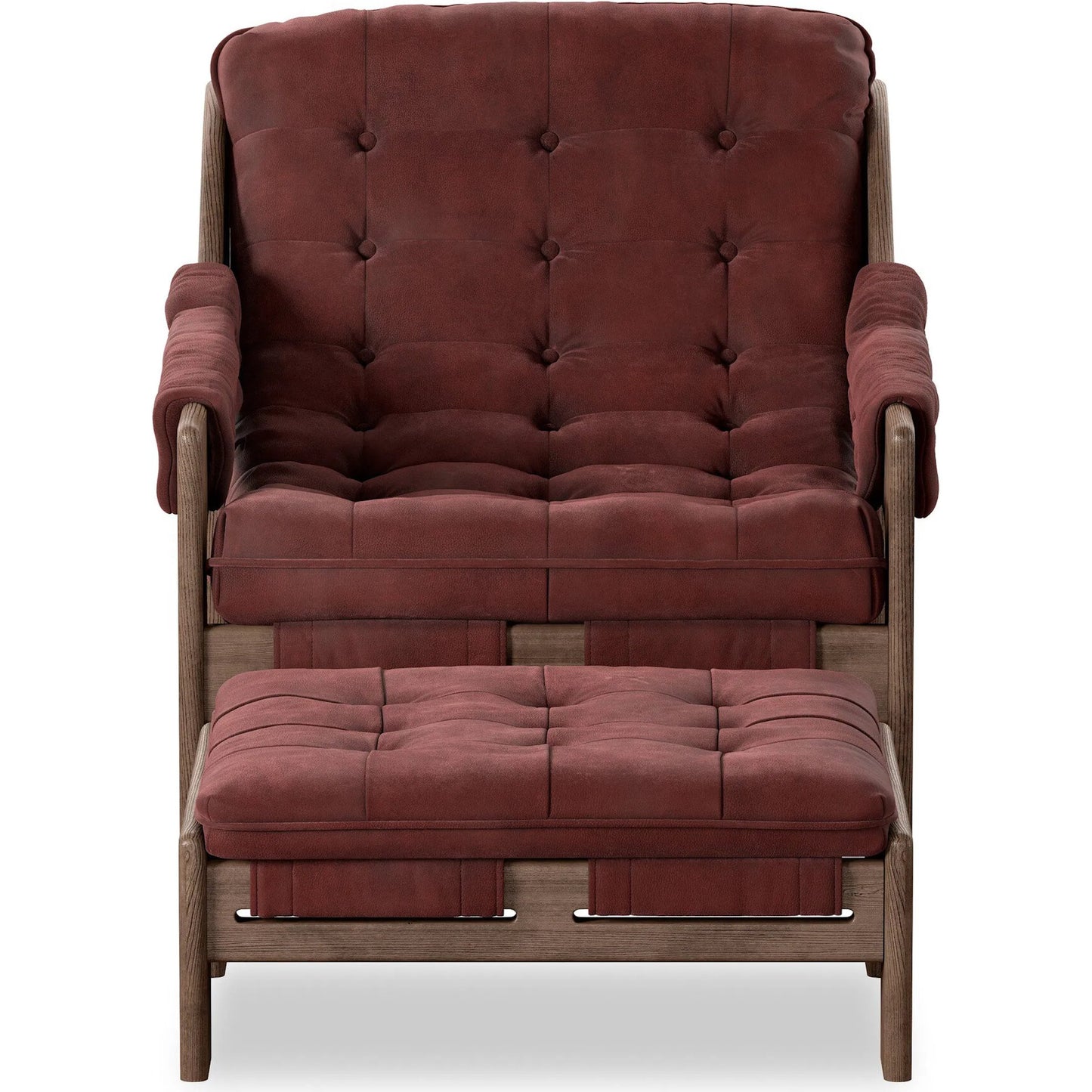 046 SI-2531626 | Additional Silo | Halston Chair with Ottoman by Four Hands. Made from unique in a modern style.