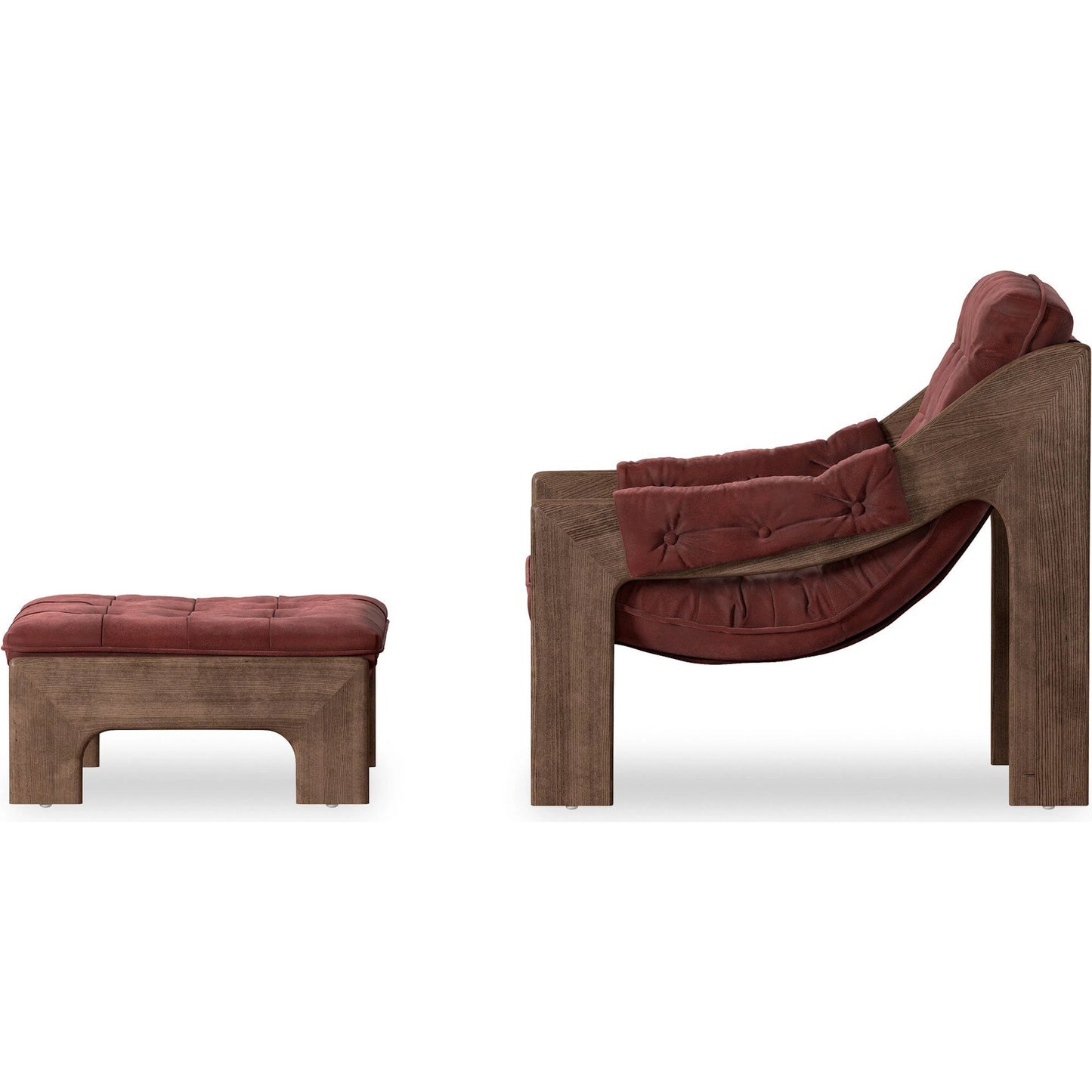 047 SI-2531626 | Additional Silo | Halston Chair with Ottoman by Four Hands. Made from unique in a modern style.