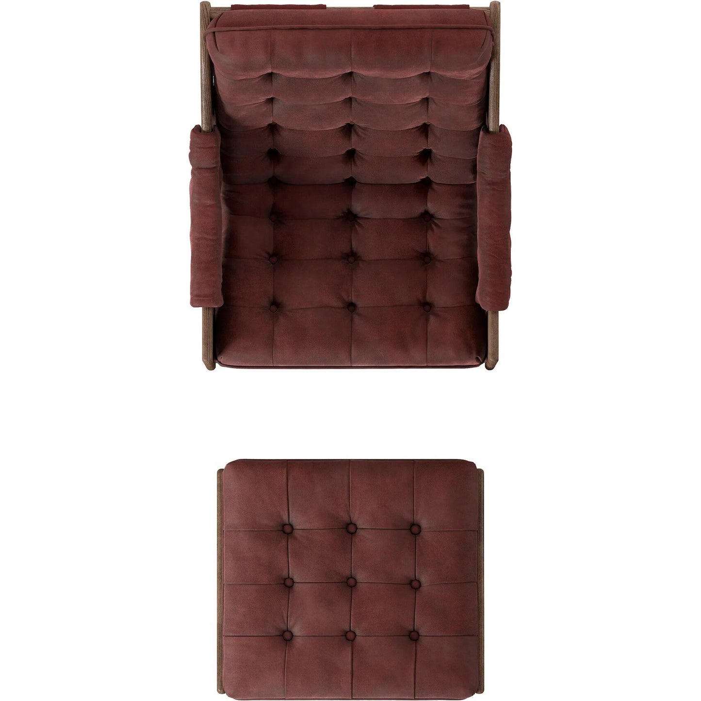 049 SI-2531626 | Additional Silo | Halston Chair with Ottoman by Four Hands. Made from unique in a modern style.
