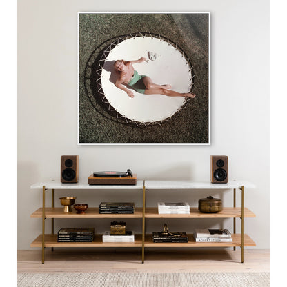 Esther Williams by Slim Aarons by Four Hands. Made from american maple, gloss white chromaluxe in a modern style.