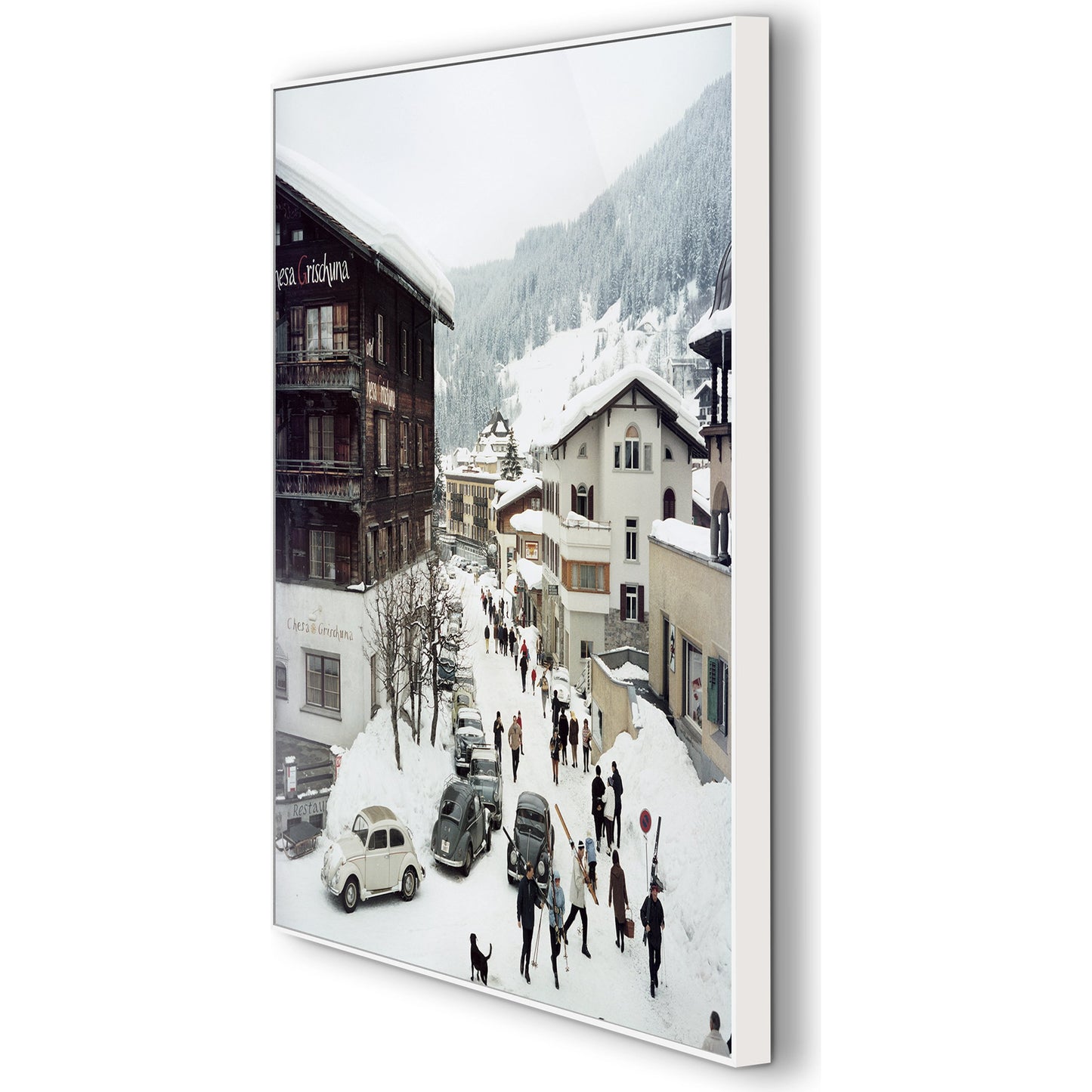 003 SI-2092365 | Additional Silo | Klosters by Slim Aarons by Four Hands. Made from white maple, gloss white chromaluxe in a modern style.