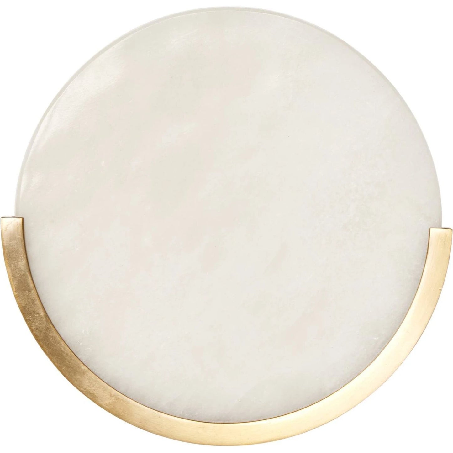 002 SI-2137475 | Additional Silo | Loraine Sconce by Four Hands in brushed brass, white alabaster. Made from brass, solid alabaster, thermoplastic in a unique style.