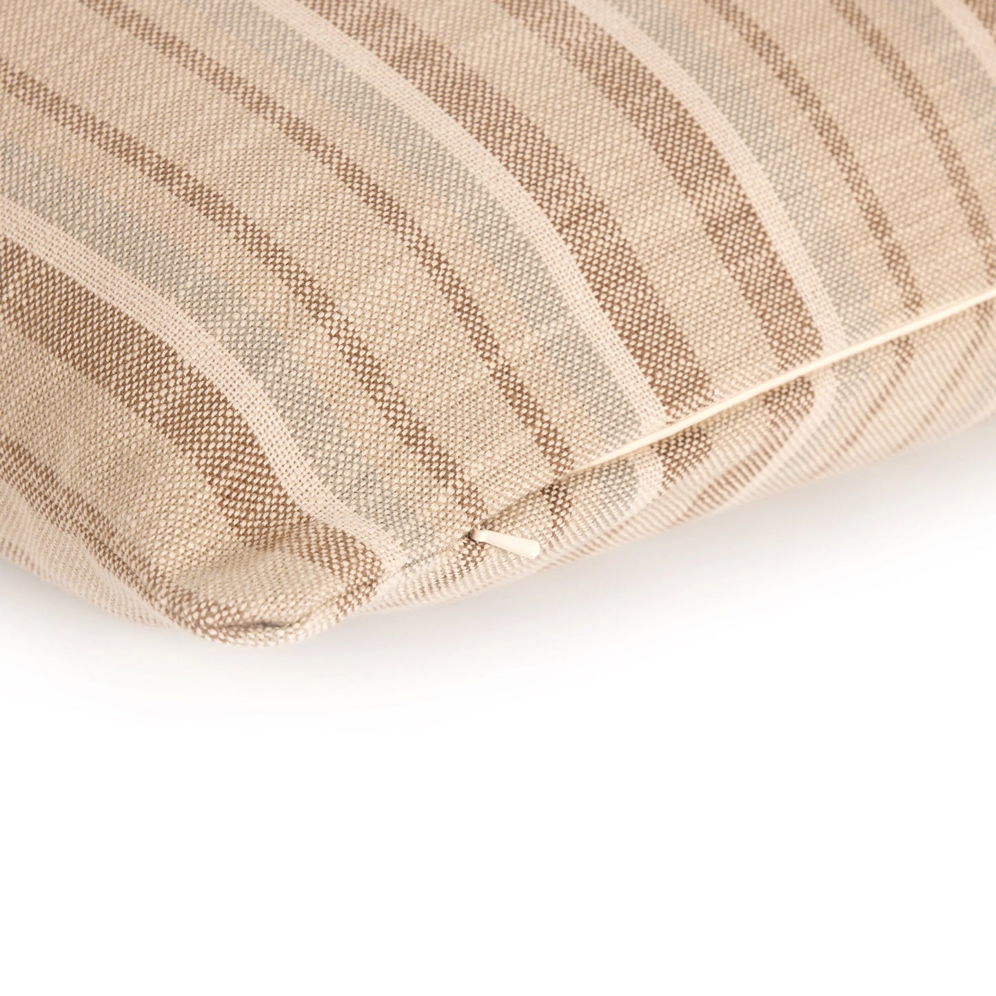 008 SI-2074039 | Additional Silo | Adobe Stripe Outdoor Pillow by Four Hands in adobe stripe. Made from 89.28% poly (uv), 10.72% pcrpoly, down alternative fiber, 100% polyester in a unique style.