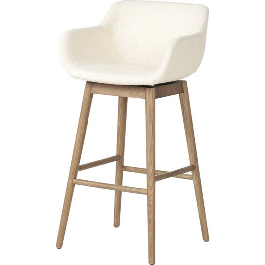 Hannah Swivel Bar Stool by Four Hands. Made from unique in a traditional style.