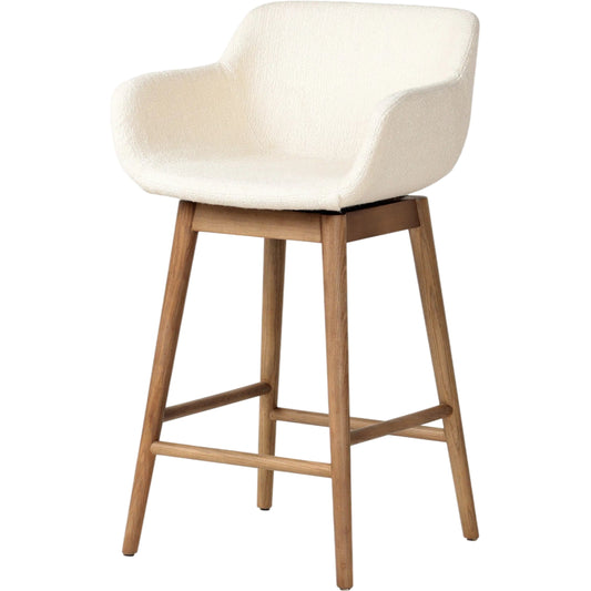 Hannah Swivel Counter Stool by Four Hands. Made from unique in a traditional style.