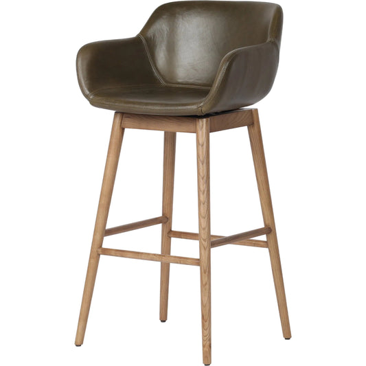 Hannah Swivel Bar Stool by Four Hands. Made from unique in a traditional style.