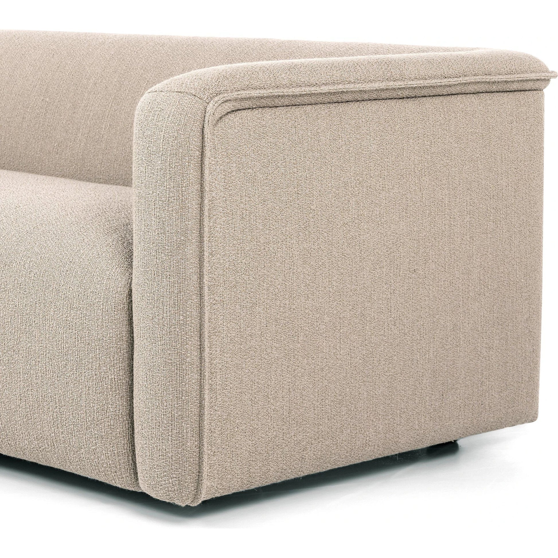 Wellborn Sofa by Four Hands in palermo cognac. Made from top grain leather, poplar plywood, 100% polyester in a modern style.