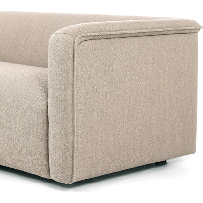 Wellborn Sofa by Four Hands in palermo cognac. Made from top grain leather, poplar plywood, 100% polyester in a modern style.