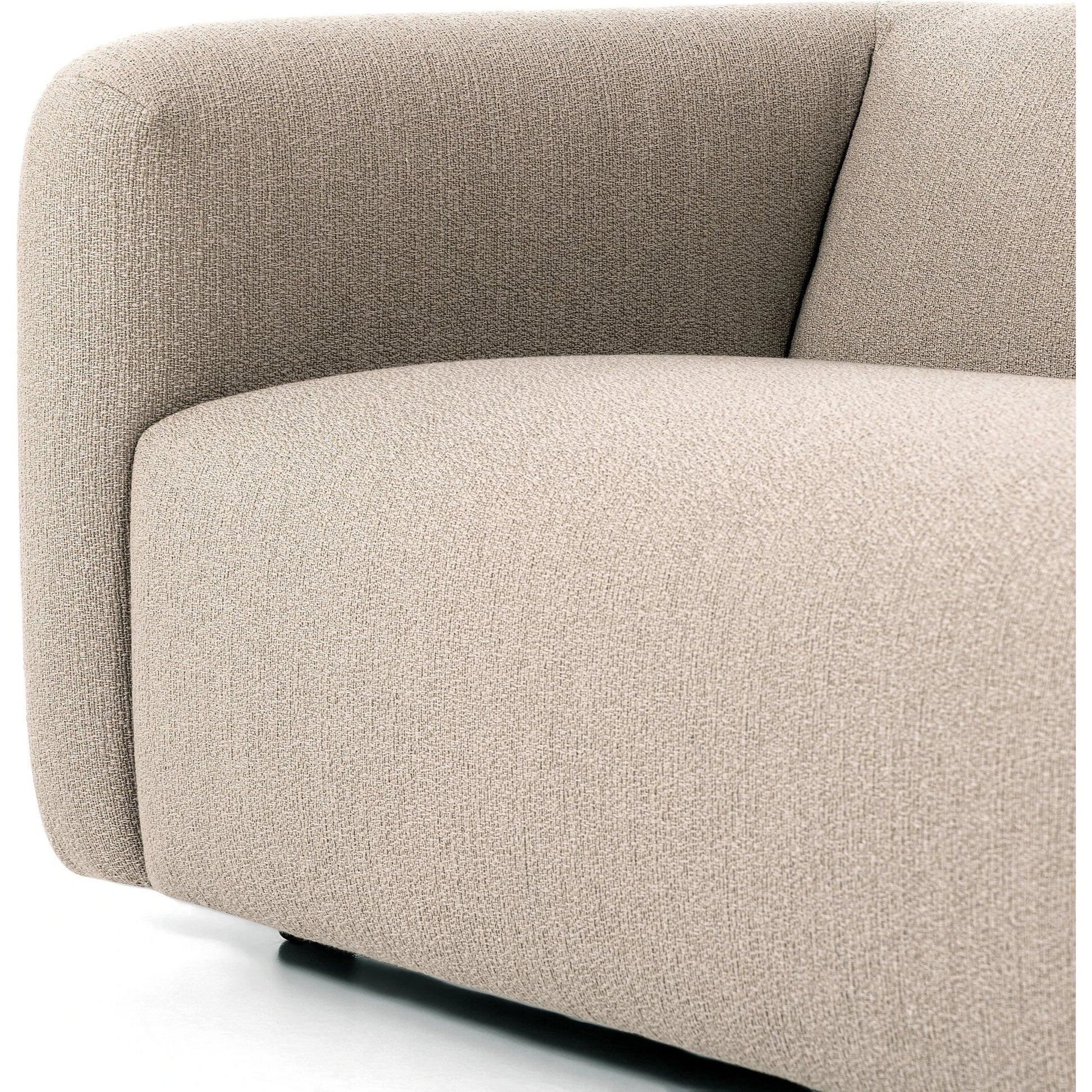 Wellborn Sofa by Four Hands in palermo cognac. Made from top grain leather, poplar plywood, 100% polyester in a modern style.