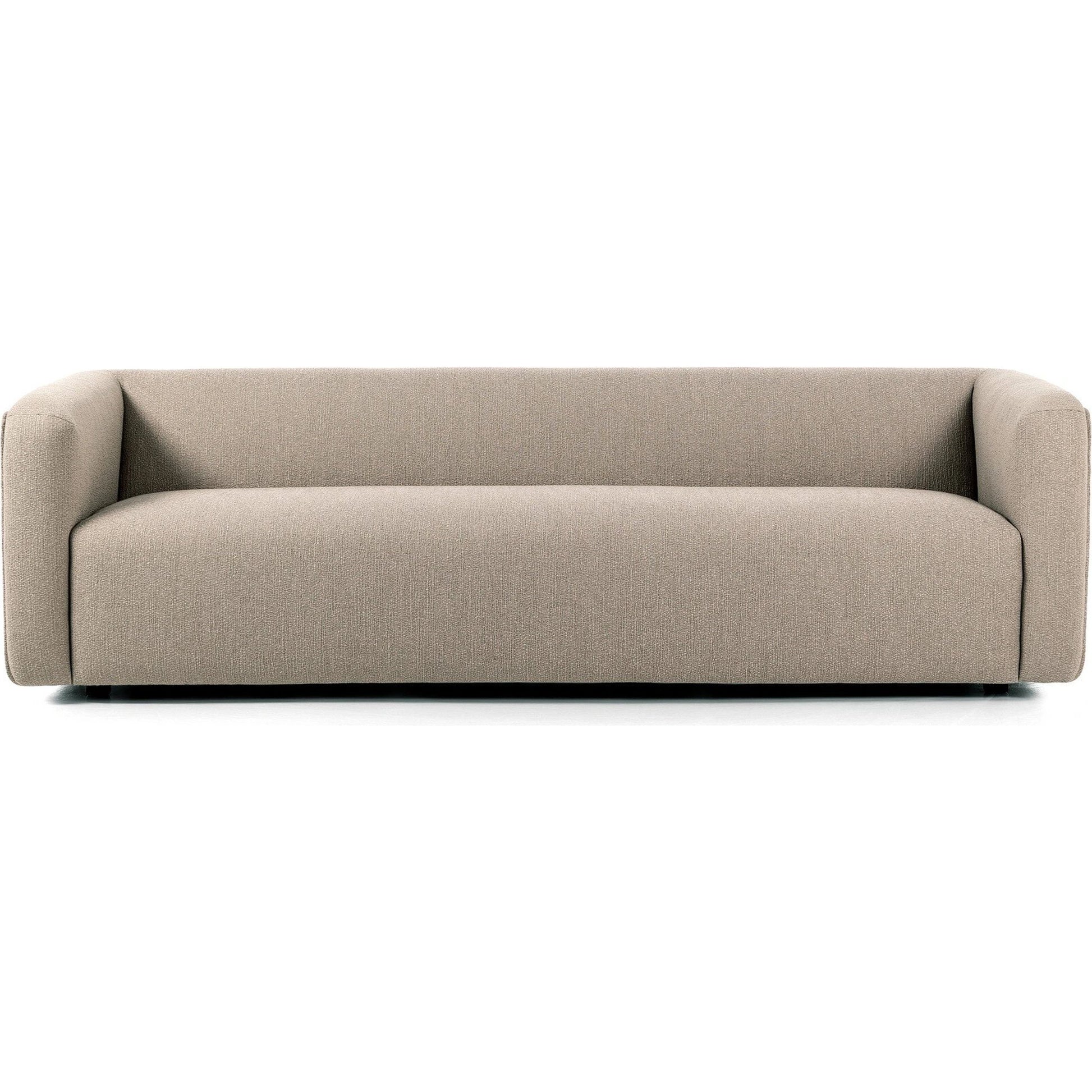 Wellborn Sofa by Four Hands in palermo cognac. Made from top grain leather, poplar plywood, 100% polyester in a modern style.