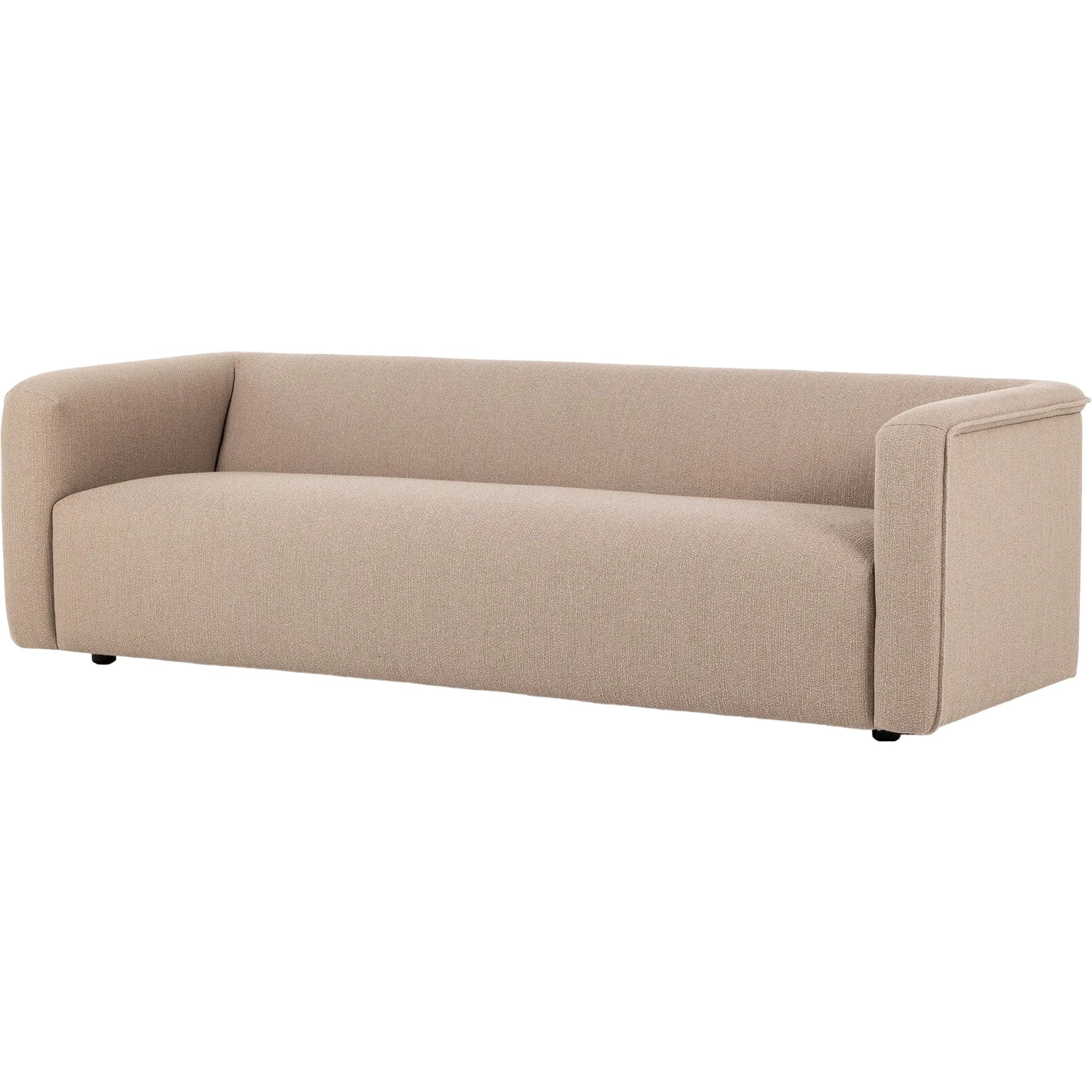 Wellborn Sofa by Four Hands in palermo cognac. Made from top grain leather, poplar plywood, 100% polyester in a modern style.