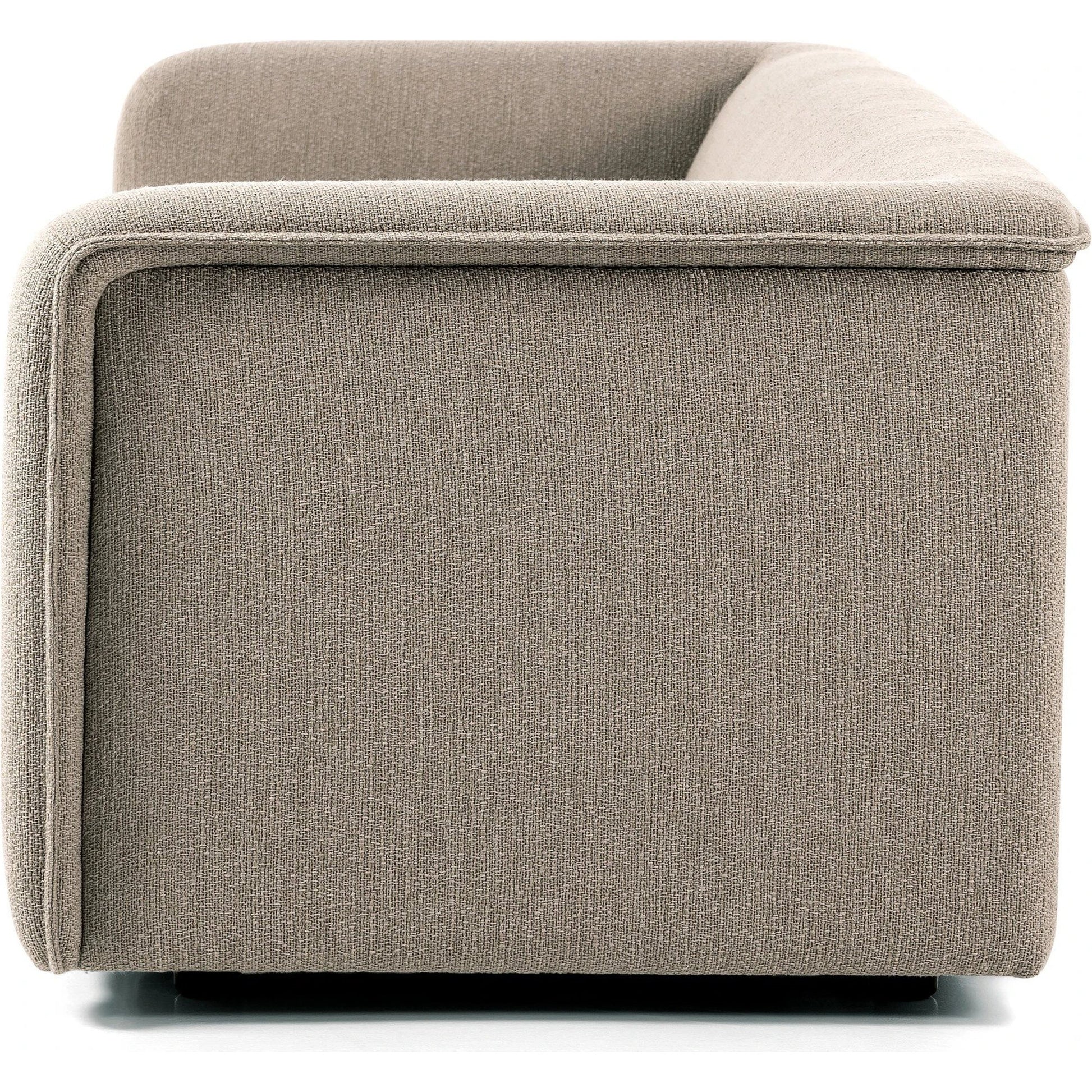 Wellborn Sofa by Four Hands in palermo cognac. Made from top grain leather, poplar plywood, 100% polyester in a modern style.