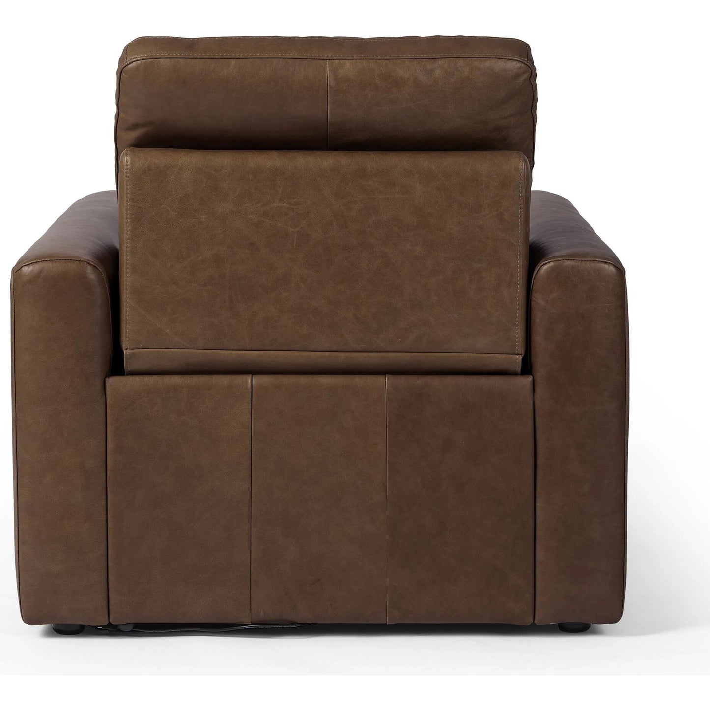 004 SI-2519324 | Additional Silo | Tillery Power Recliner Accent Chair by Four Hands in sonoma coco. Made from top grain leather in a traditional style.