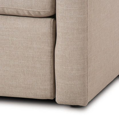 Tillery Power Recliner Accent Chair by Four Hands. Made from 92% polyester, 8% flax, linen in a traditional style.