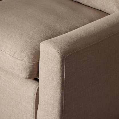 Tillery Power Recliner Accent Chair by Four Hands. Made from 92% polyester, 8% flax, linen in a traditional style.