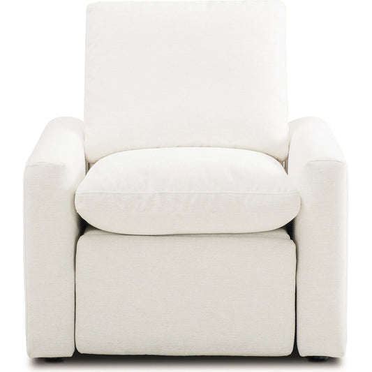 Tillery Power Recliner Accent Chair by Four Hands. Made from 92% polyester, 8% flax, linen in a traditional style.
