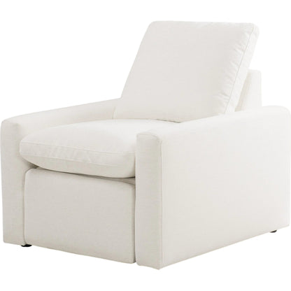 Tillery Power Recliner Accent Chair by Four Hands. Made from 92% polyester, 8% flax, linen in a traditional style.