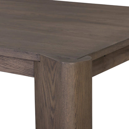 Soho Dining Table by Four Hands in aged natural oak veneer. Made from oak veneer, solid oak in a unique style.